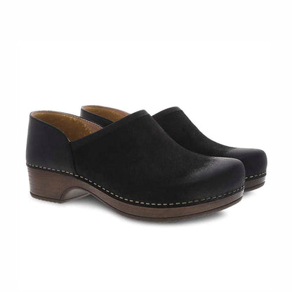 Dansko Brenna-Black Suede Clog