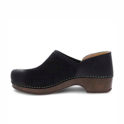 Dansko Brenna-Black Suede Clog