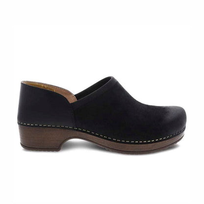 Dansko Brenna-Black Suede Clog