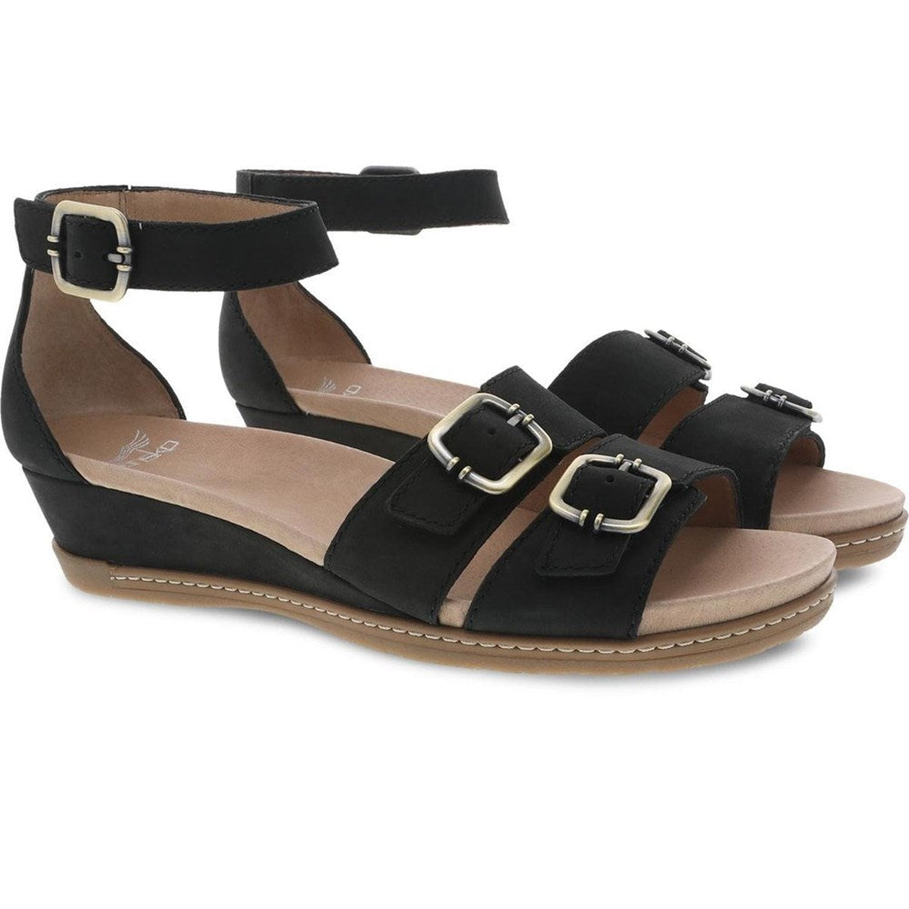 Dansko Astrid Black Nubuck Sandal Dansko AU NZ Dansko