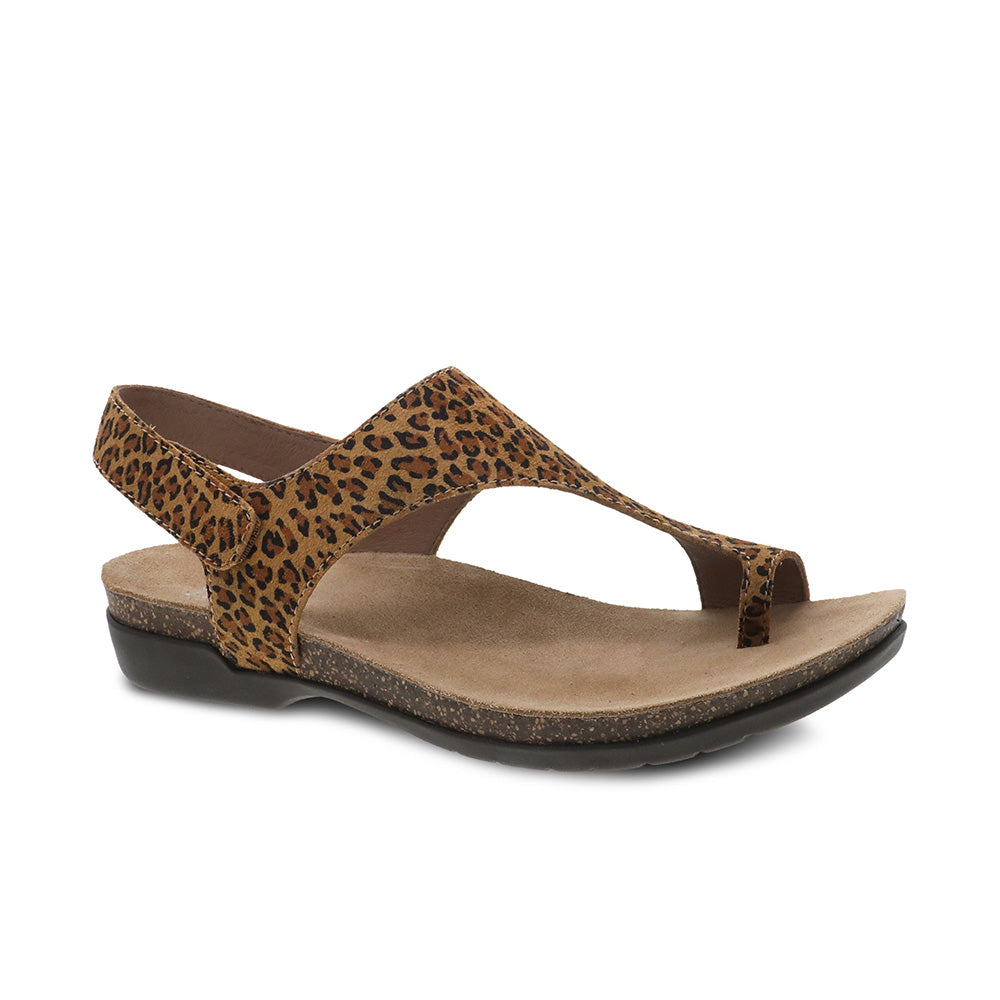 Dansko Reece Leopard Suede Sandal Dansko Australia New